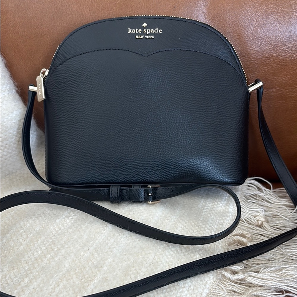 Kate Spade Black Crossbody Bag with Modern Minimalist Design